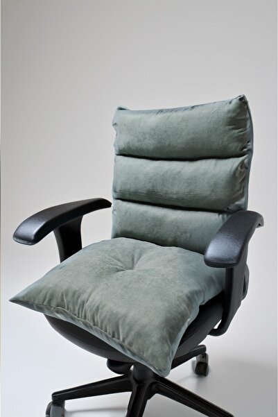 PHP وسادة كرسي مكتب لتقويم العظام باللون الأخضر - وسادة كرسي ضيف لدعم الظهر
