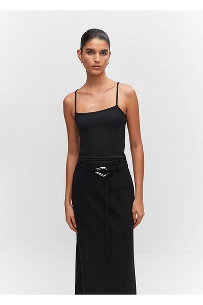 MANGO Woman Thin Strap Blouse - Relaxed Fit