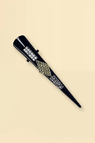 PRVT Siyah Renk Baklava Figürlü Pens Toka