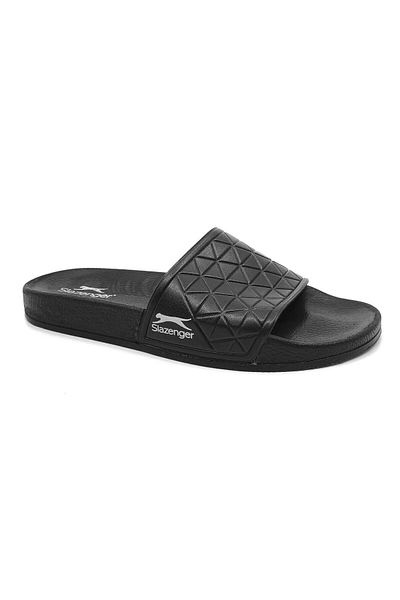 Slazenger Μαύρες ανδρικές παντόφλες Filanto - Άνετη και άνετη ορθοπεδική σόλα