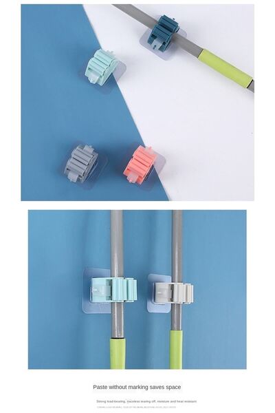 Seram Collection Paspas Süpürge Fırça Ve Mop Askısı Sap Tutucu Mutfak Banyo Askı