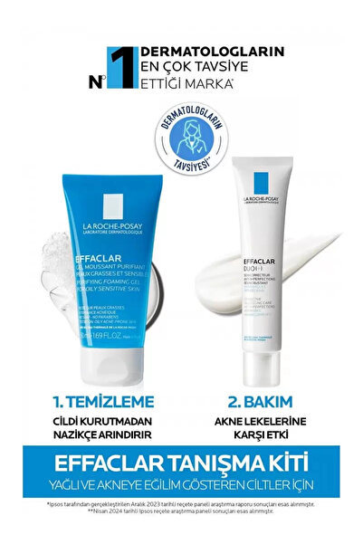 La Roche Posay Effaclar Duo Bakım Kremi 15ml + Effaclar Temizleme Jeli 50ml Tanışma Kiti