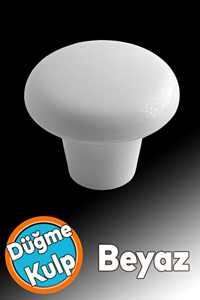 NZB Mobilya Düğme Sert Plastik Beyaz Dolap Mutfak Dolabı Çekmece Dolap Kapak ...