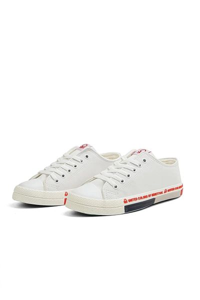 Benetton Bn-30748 Pánské Sneaker Tenisky-bílé