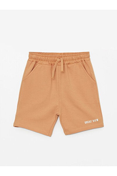 LC Waikiki Crew nyakú nyomott póló és rövidnadrág kisfiúknak - 2 db-os készlet