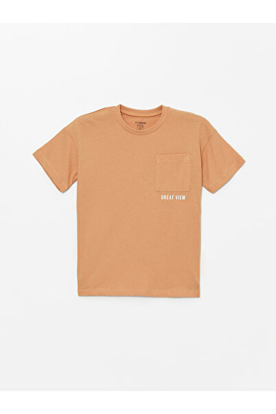 LC Waikiki Crew nyakú nyomott póló és rövidnadrág kisfiúknak - 2 db-os készlet