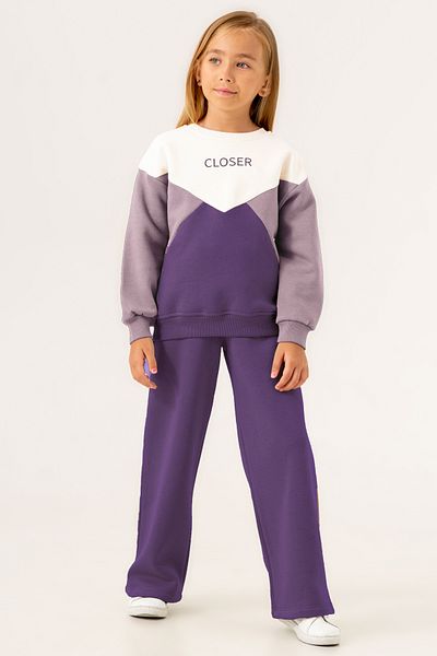 Smile Kids 5-9 Years Purple Closer Printed Set - 3557-2