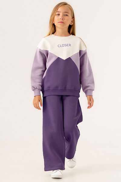 Smile Kids 5-9 Years Purple Closer Printed Set - 3557-2