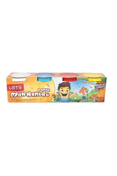 Lets 4 Colors Play Dough 460 gr Normal Colors L-8440