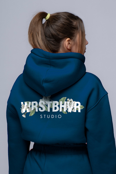 Genel Markalar WRSTBHVR Baskılı Worst Behavior Eşofman Takımı Jogger | Çiçek & Bahar Arka Baskılı