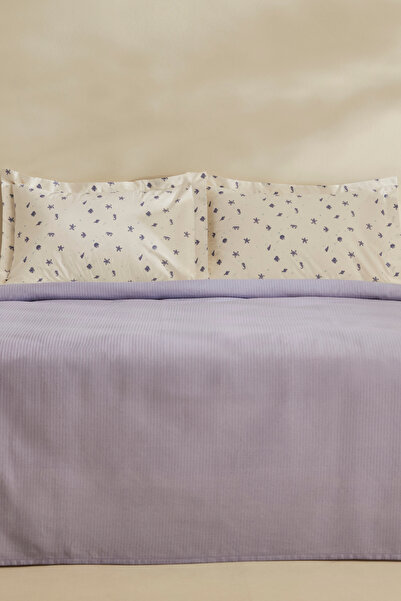 Karaca Home Joy Coastal %100 Pamuk Tek Kişilik Pike Takımı Mor