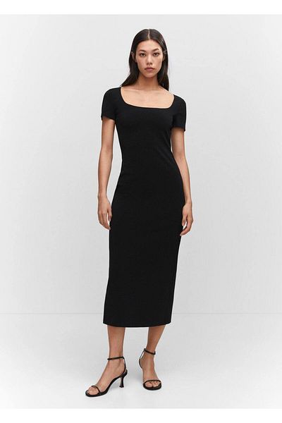 MANGO Woman Rochie midi decoltata