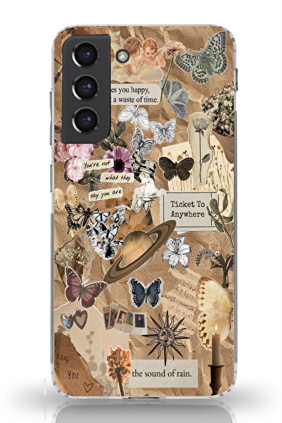 moonset Samsung Galaxy S21 FE Uyumlu Ticket To Anywhere Tasarımlı Baskılı Şef...