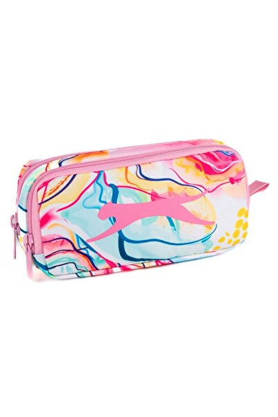 Me Çanta حقيبة أقلام رصاص للفتيات باللون الوردي على شكل زهور سلازنجر