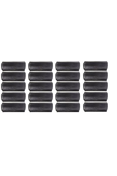 ALMİNA J-350 Jumbo Size Black Garbage Bag - 80x110 Cm, 90 Lt, 10 Rolls, 20 packs