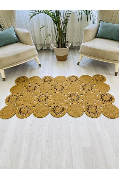 bestiva hasır jüt halı el örgüsü halı kilim yıkanabilir çift taraflı