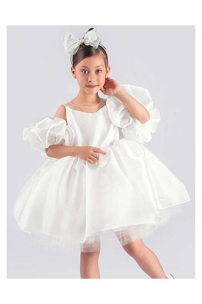 Aymini kids California Fluffy Evening Dress