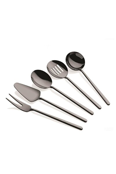 Dame Marie SET DE SERVIRE SOS ALLEGRA TITANIUM BLACK 5 PIESE