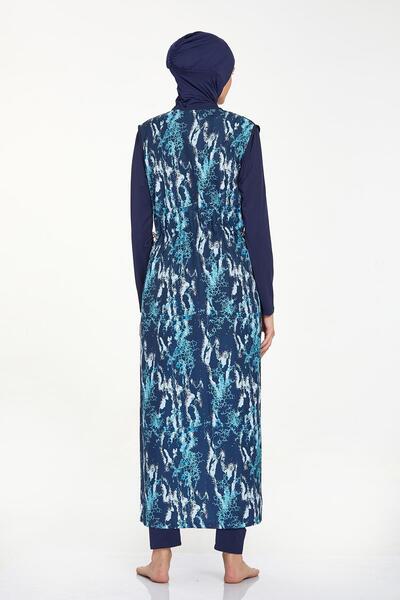 Adasea Довгий плащ з візерунком для мусульманських жінок