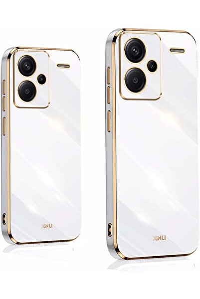 Rivor Xiaomi Redmi Note 13 Pro Plus+ 5G Kılıf Parlak Kenarı Altın Renkli Kame...