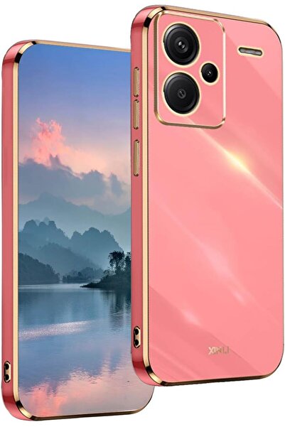 Rivor Xiaomi Redmi Note 13 Pro Plus+ 5G Kılıf Parlak Kenarı Altın Renkli Kame...