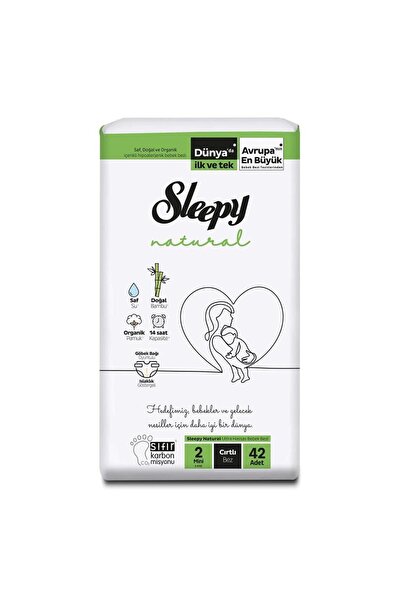 Sleepy Natural Bebek Bezi 2 Beden 42 Adet 3-6kg