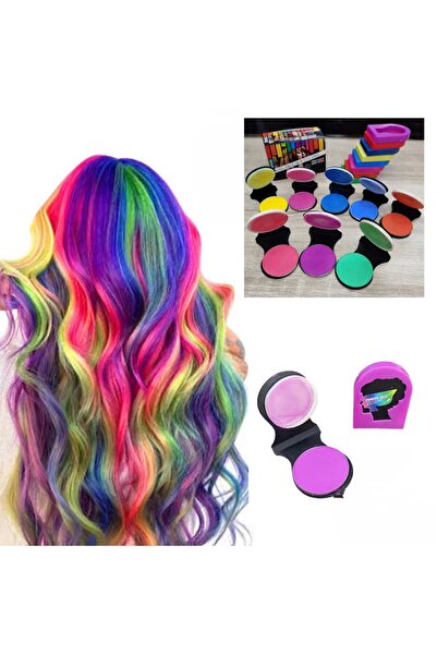 Eva Rose Renkli Saç Tebeşiri Saç Boyama Tebeşiri