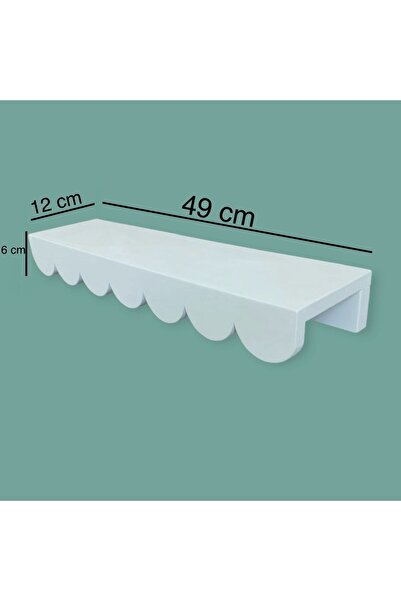 afralya home Montessori raf ahşap, bebek çocuk odası kitaplık, dalgalı raf, süslü raf
