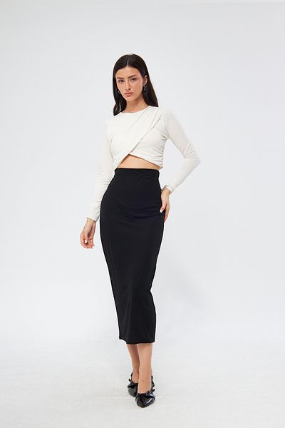 Rudaconcept Κομψή Pencil Φούστα - Hijab, Business, Δώρο, Μακριά, Επίσημο Σχέδιο