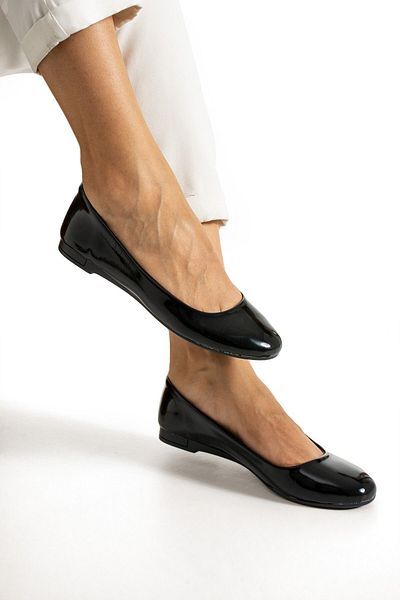 HKM shoes Noul sezon, ușoare, cu toc mic, din piele lacuită strălucitoare, pantofi de balerină pentru femei