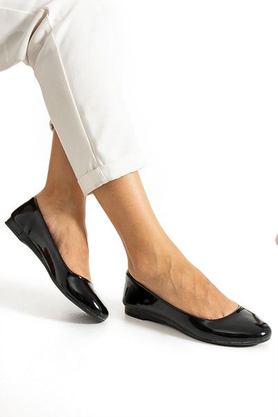 HKM shoes Noul sezon, ușoare, cu toc mic, din piele lacuită strălucitoare, pantofi de balerină pentru femei