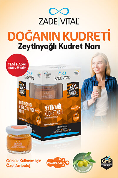 Zade Vital Zeytinyağlı Kudret Narı 1 Kutu 20 Ml X 8 Cam Kavanoz