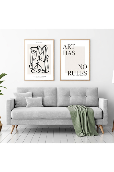 Dekorsiahome 2-dijelna slika u drvenom okviru ArtDuo