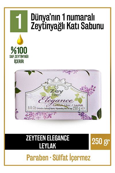 Olivos Natural Elegance Series Lilac and Olive Oil Solid Soap Lilac Olive Oil Hand Soap 250 gr