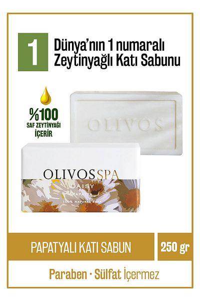 Olivos 100% Natural Spa Series Chamomile and Olive Oil Solid Soap Hand Soap Moisture Balancing 250 gr
