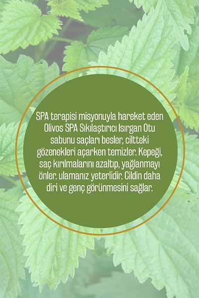 Olivos Natural Spa Series Nettle Soap with Olive Oil Hand Soap Olive Oil Solid Soap 250 gr