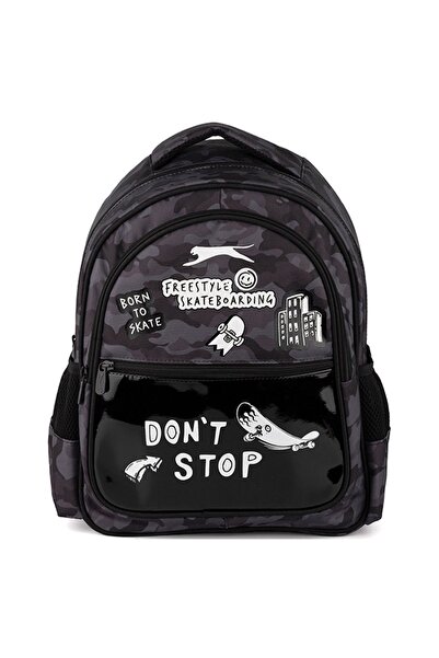 Slazenger Лицензирана детска ученическа раница с цип с щампа - много отделения