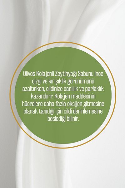 Olivos Natural Collagen and Olive Oil Solid Soap with Collagen Olive Oil Hand Soap 4 Pcs 150 Gr