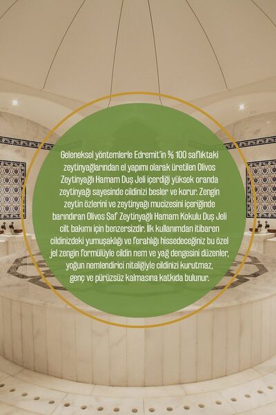 Olivos Doğal Zeytinyağlı Hamam Kokulu Banyo Ve Duş Jeli Zeytinyağı Cilt Besleyici Nemlendirici 3 ADET 750ML