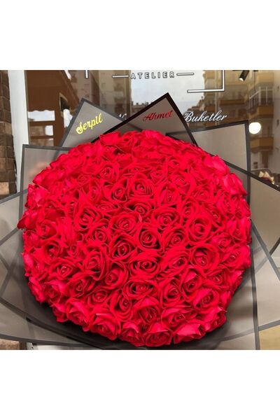 Online 101'li kırmızı Kız Isteme Çiçeği, Nişan Çiçeği, Isteme Çiçegi , Söz Çi...