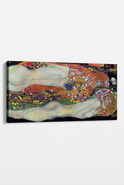 TabloShop Gustav Klimt - Su Yılanları Kanvas Tablosu - Zarif Duvar Dekoru