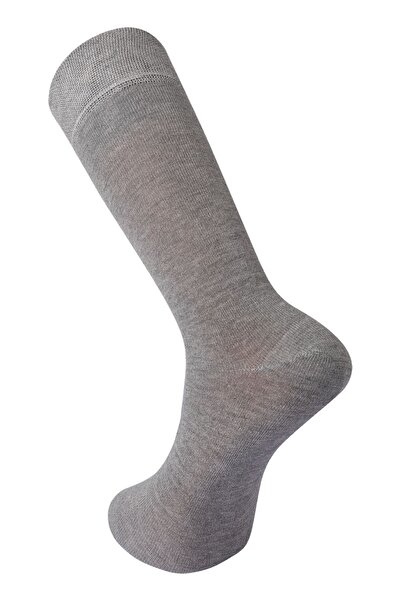 Soho Mood Чоловічі сірі бамбукові шкарпетки з довгим гомілкою - без швів, преміум, 6 пар