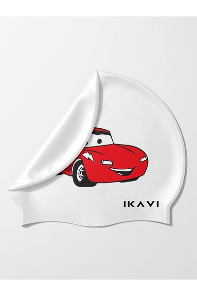 İKAVİ Cars Printed Silicone Bonnet