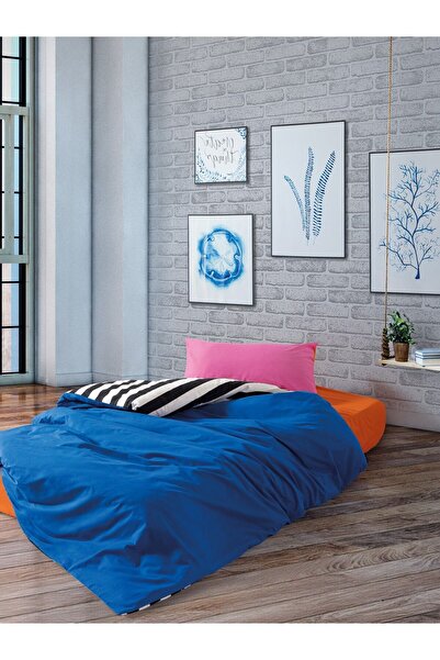 Cozy Home Popping Colors Dusk Blue Set cuvertură de pilota elastică unică
