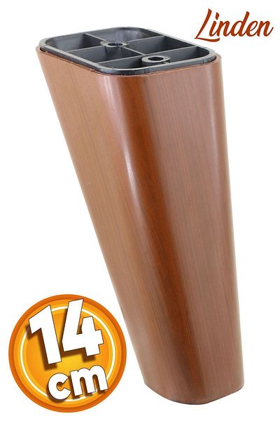 Badem10 Linden Mobilier de lux Canapea Unitate TV Picior Fotoliu 14 Cm Model Lemn Maro Picioare Baza