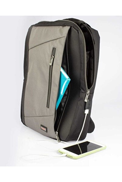 LOOP DESIGN Usb Şarj Girişli Akıllı Sırt Çantası Öğrenci Evrak Laptop Noteboo...