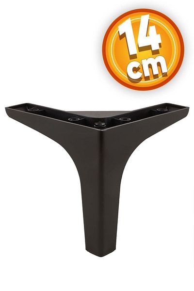 Badem10 Sedef Mobilier de lux Canapea Masuta de cafea Unitate TV Picioare fotoliu 14 Cm Picioare de bază negre