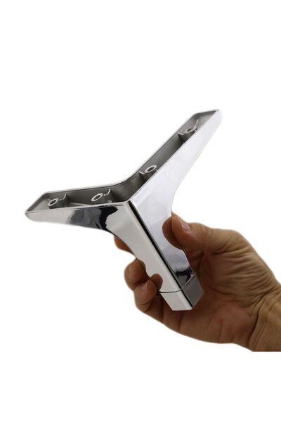 Badem10 Mobilier de lux Sedef Canapea Masuta de cafea Unitate TV Picioare fotoliu 12 Cm Picioare de bază din plastic cromat lucios