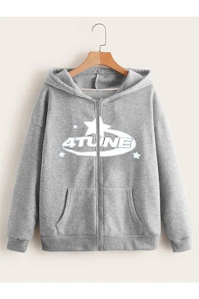 Favorim50ton Unisex Μαύρο φούτερ Oversize - 2ip Raised, Denim CORE Printed