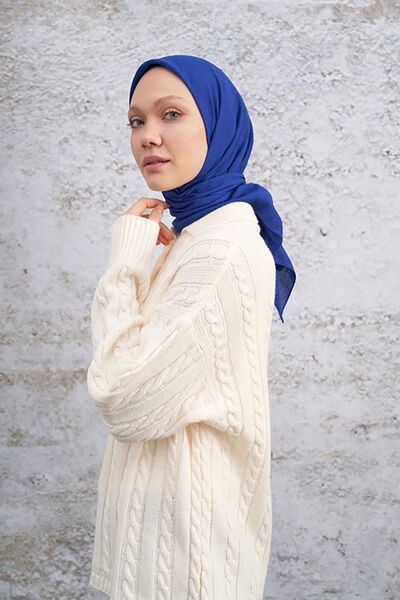 ARMANDA Saks Colorful Bamboo Kraş Patterned Scarf